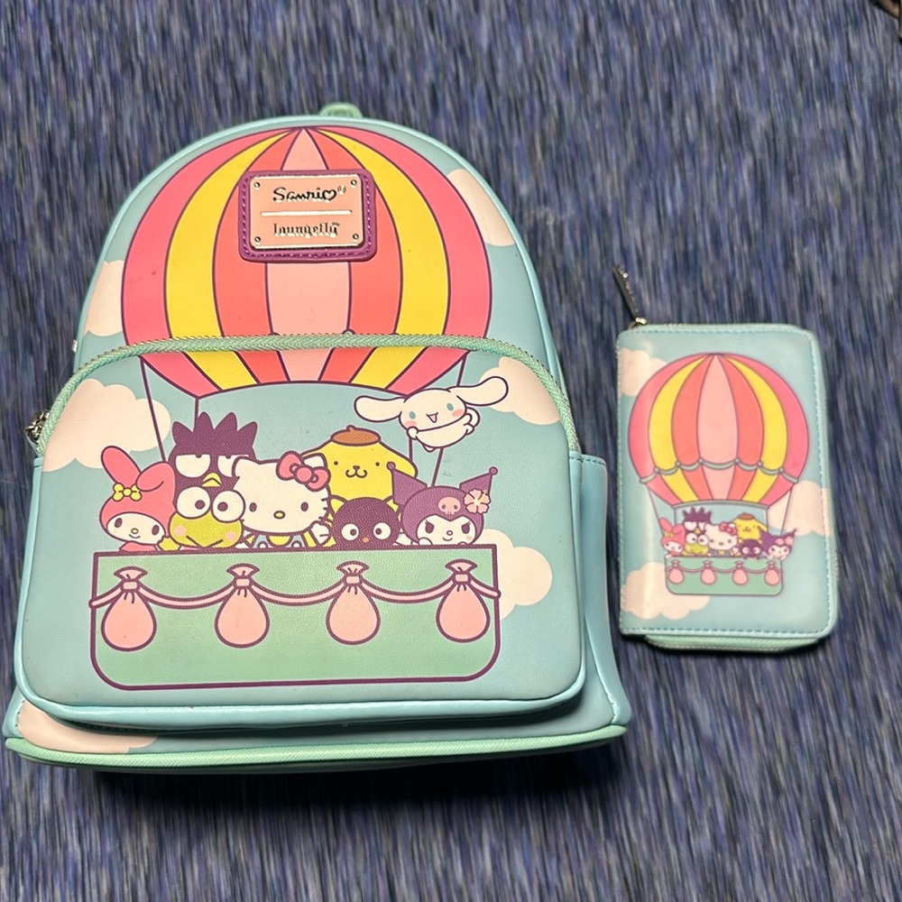 Loungefly hello kitty backpack and wallet